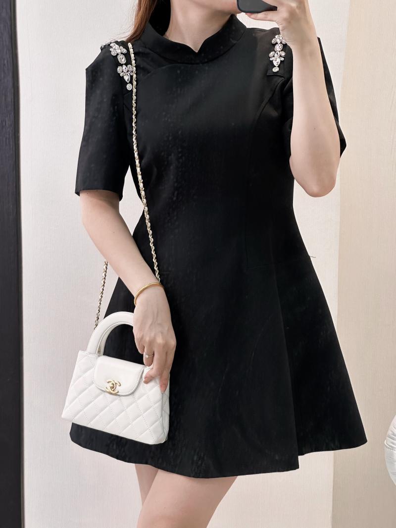 Chanel Mini Kelly Shopping Bag White AS4416