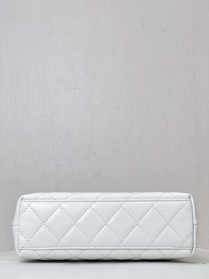 Chanel Mini Kelly Shopping Bag White AS4416