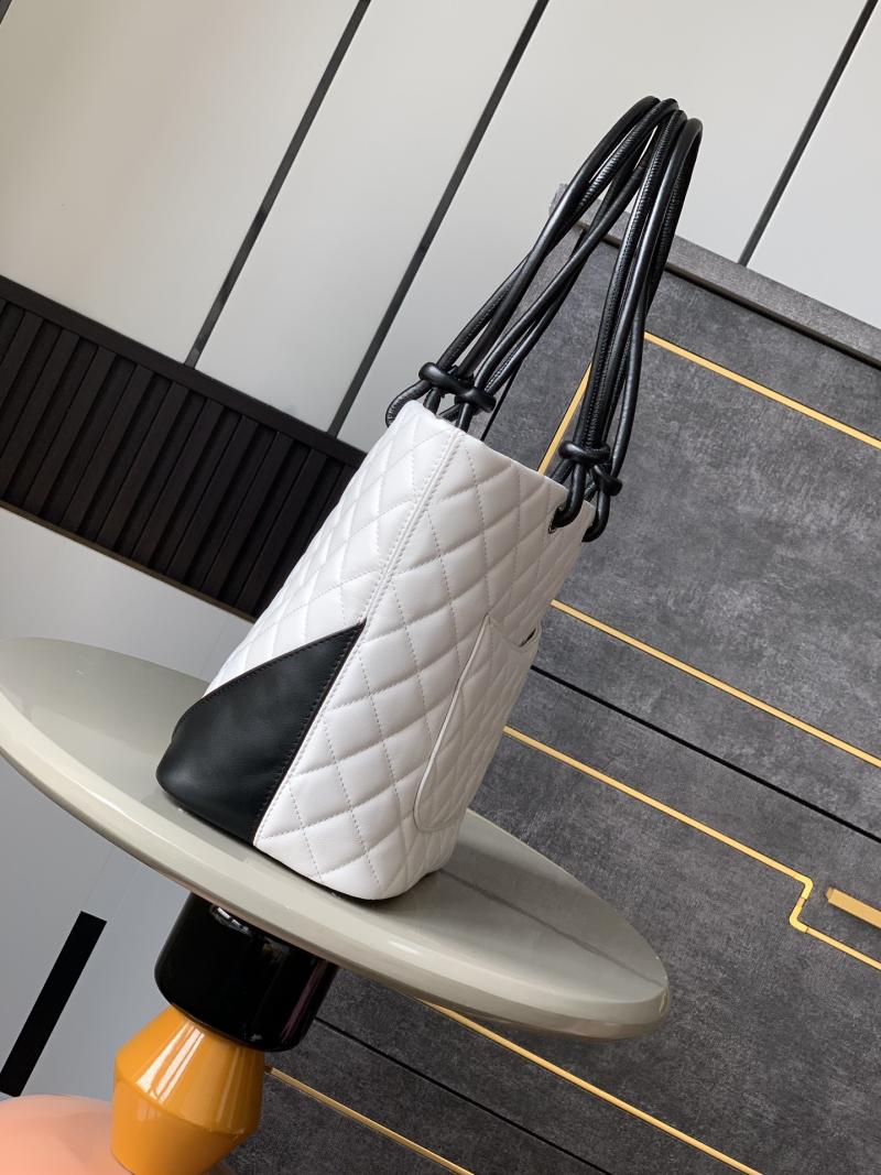 Chanel Small Cambon Ligne Tote White AS6336