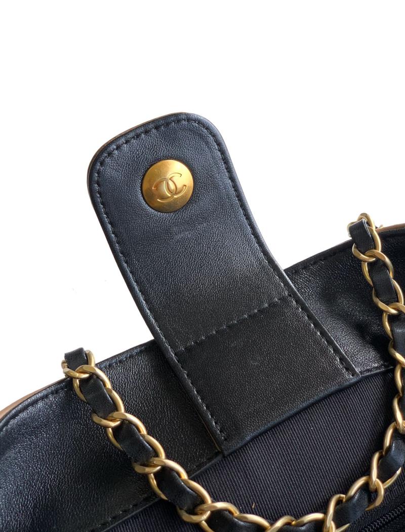 Chanel Suede Shoulder Bag Camel AS5634