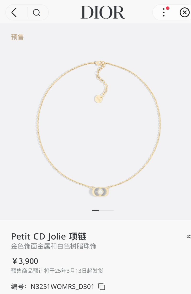 Dior Necklace YDN60901