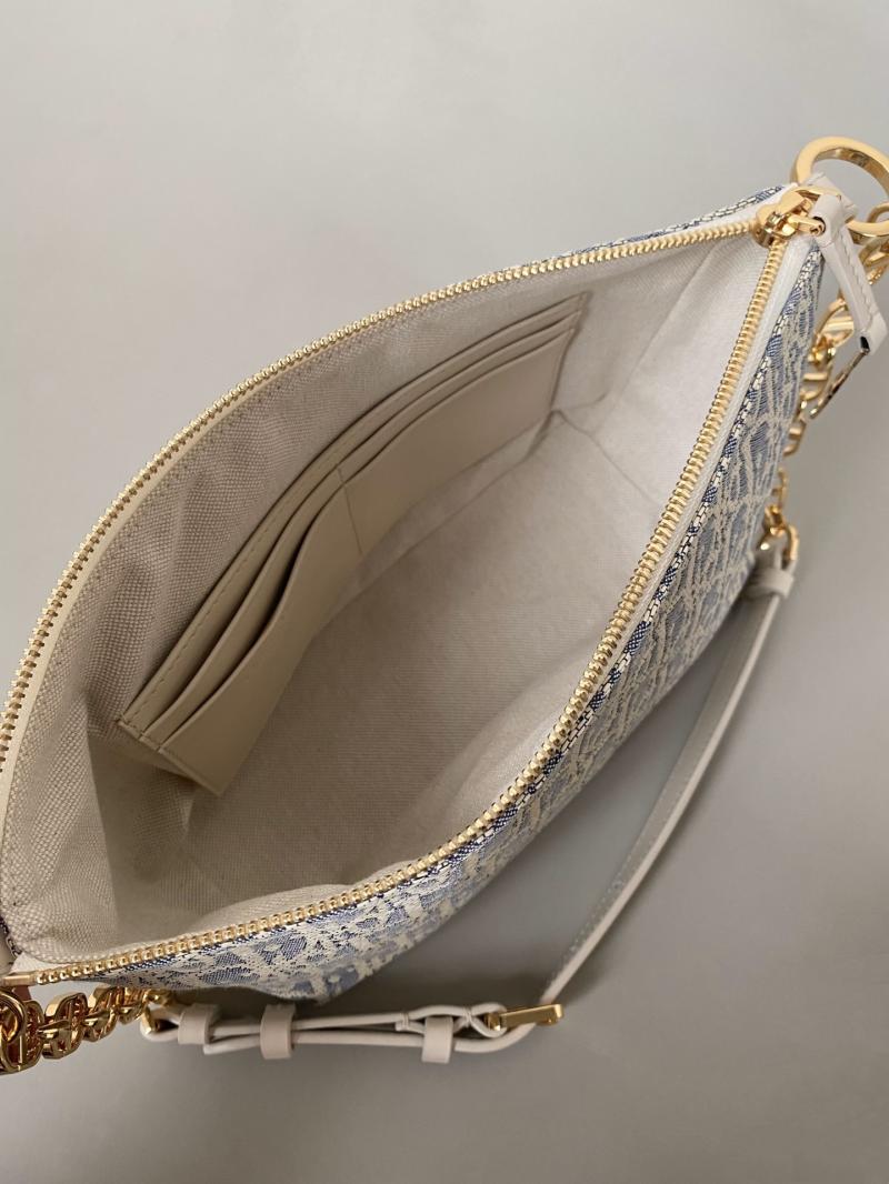 Diorstar Hobo Bag with Chain Blue S3202