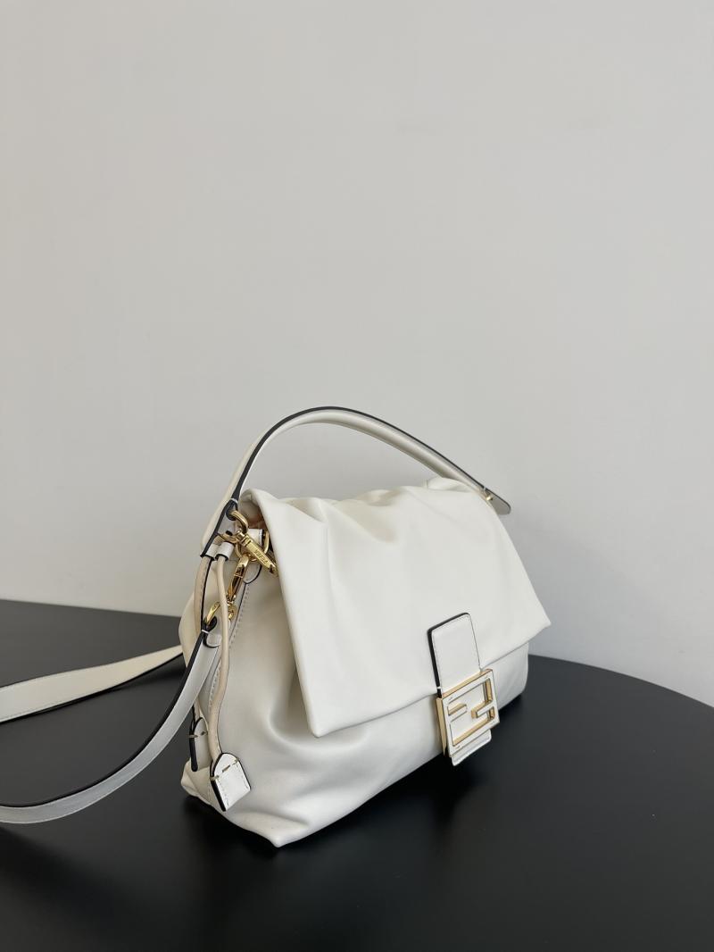 Fendi Mamma Baguette Large White 8BR834