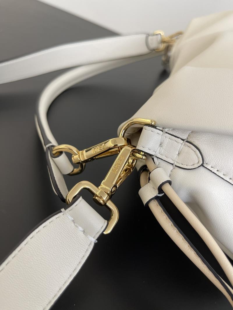 Fendi Mamma Baguette Large White 8BR834
