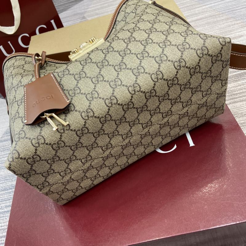 Gucci Paddlelock Medium Shoulder Bag Brown 839021