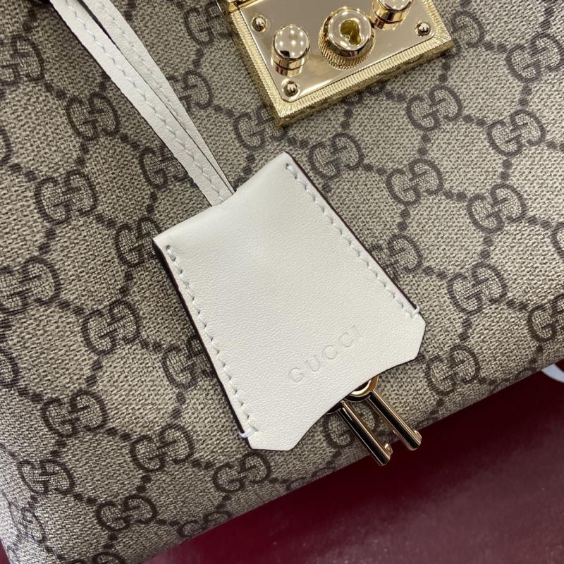 Gucci Paddlelock Medium Shoulder Bag White 839021