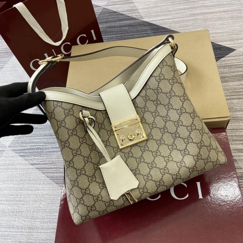 Gucci Paddlelock Medium Shoulder Bag White 839021