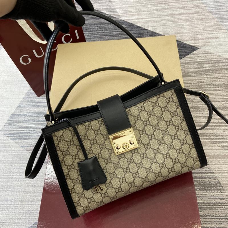 Gucci Padlock large top handle bag Black 838991