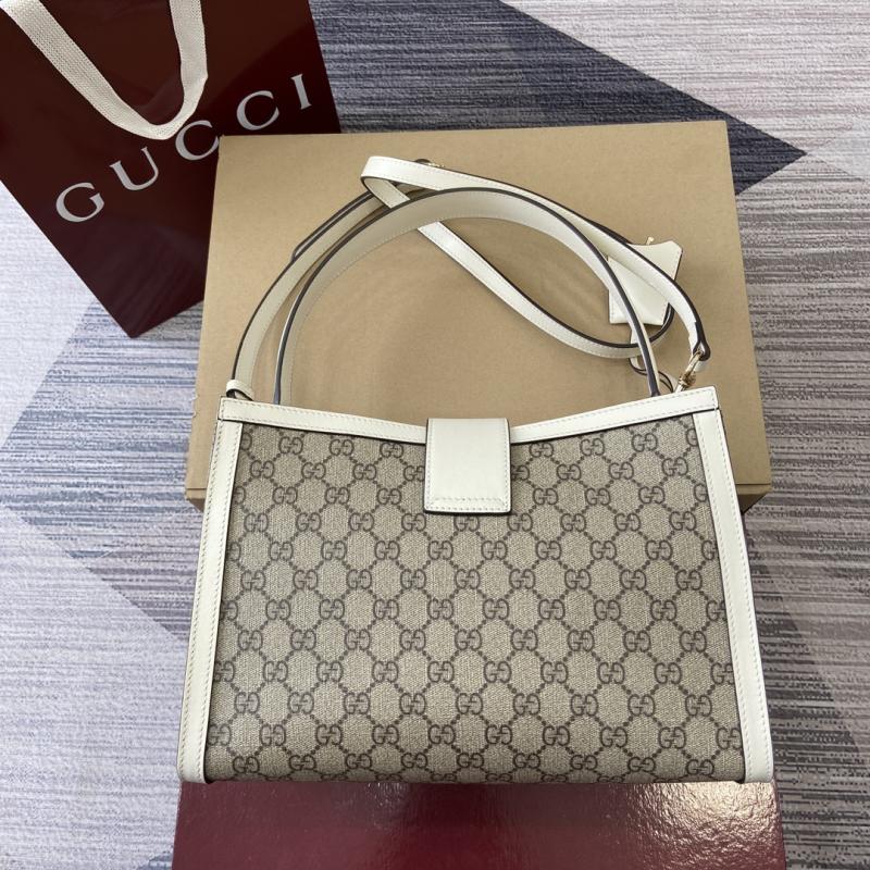 Gucci Padlock large top handle bag White 838991