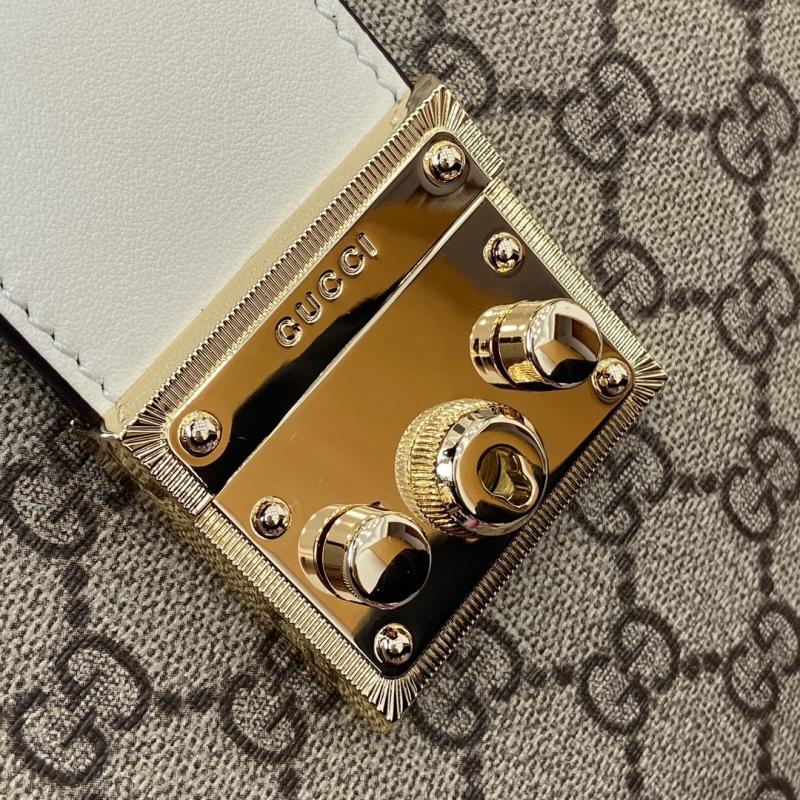 Gucci Padlock large top handle bag White 838991