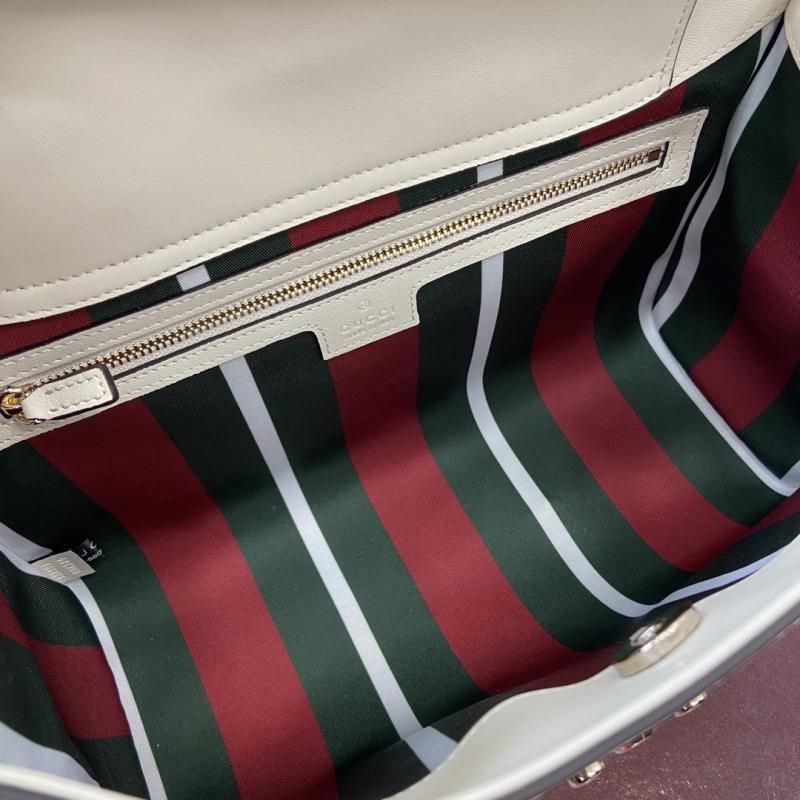 Gucci Padlock large top handle bag White 838991