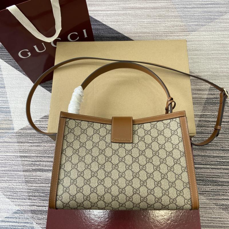 Gucci Padlock large top handle bag brown 838991