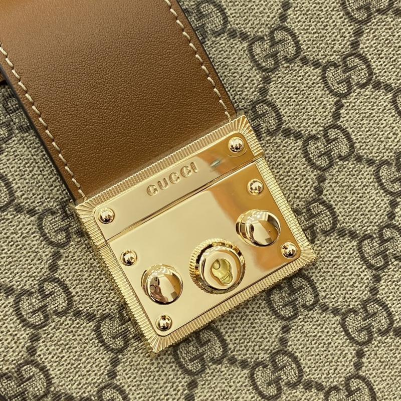 Gucci Padlock large top handle bag brown 838991