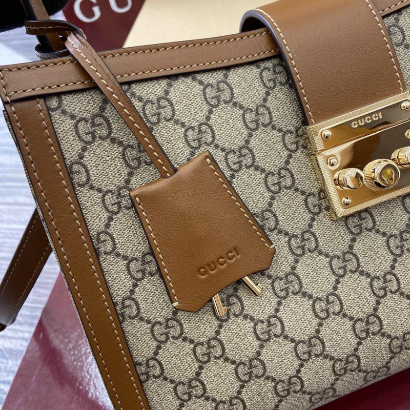 Gucci Padlock large top handle bag brown 838991