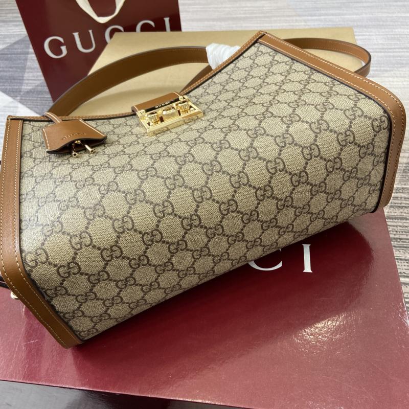 Gucci Padlock large top handle bag brown 838991