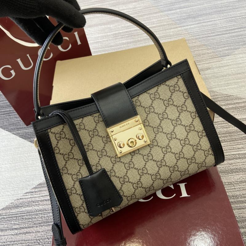 Gucci Padlock medium top handle bag Black 838992