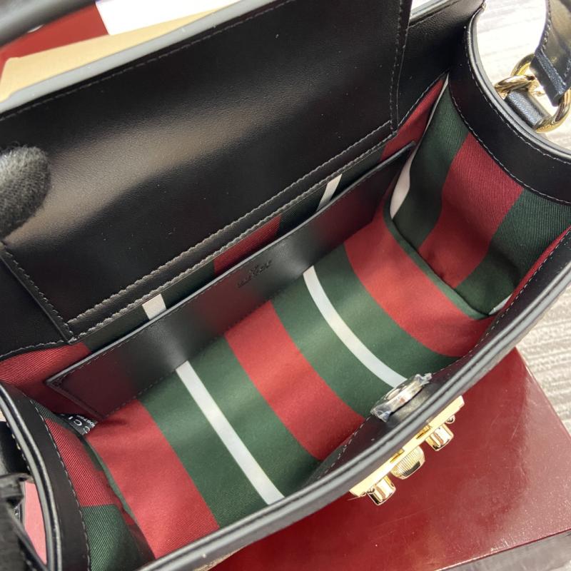 Gucci Padlock medium top handle bag Black 838992