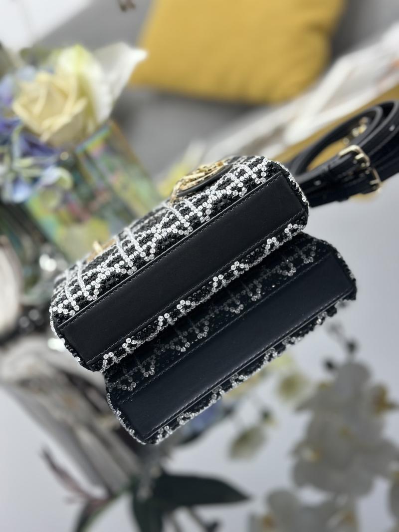 Lady D-Joy Micro Embroidered Bag Black S0910