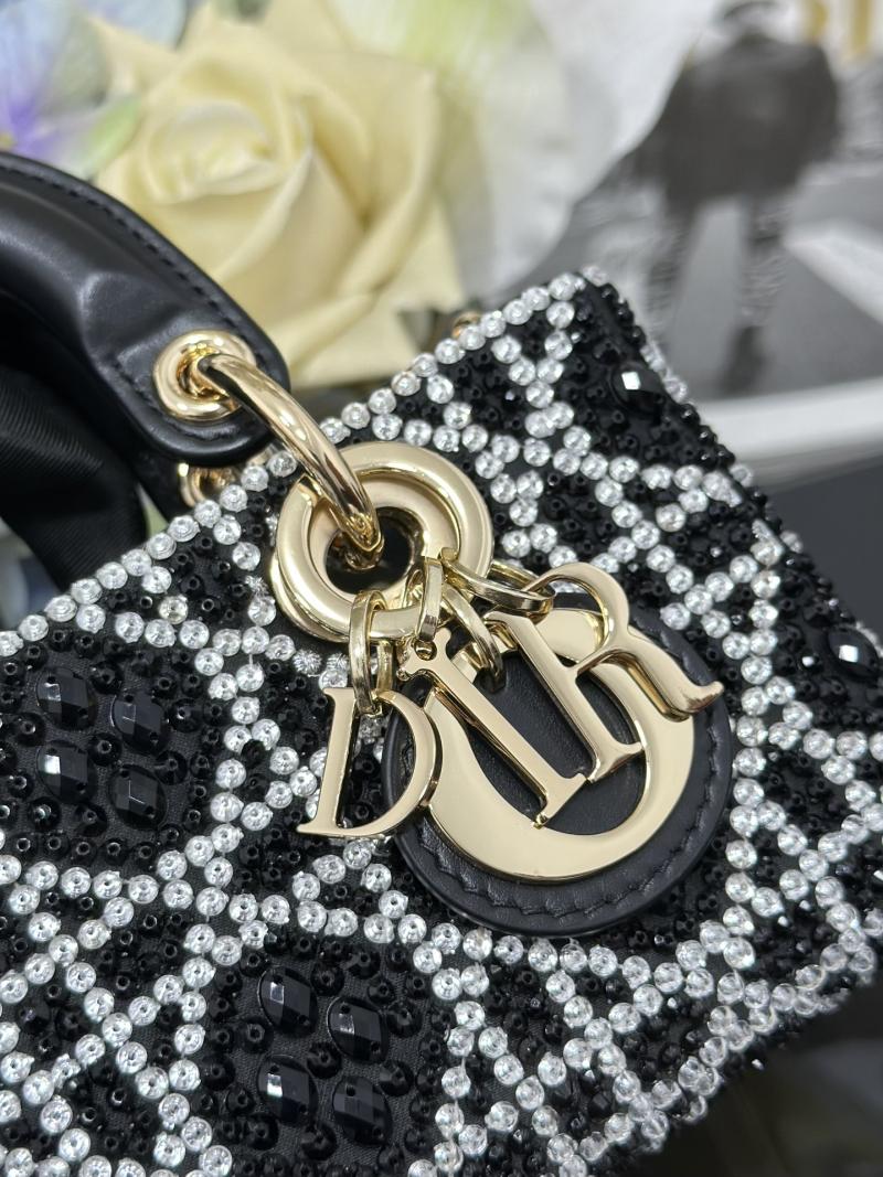Lady D-Joy Micro Embroidered Bag Black S0910