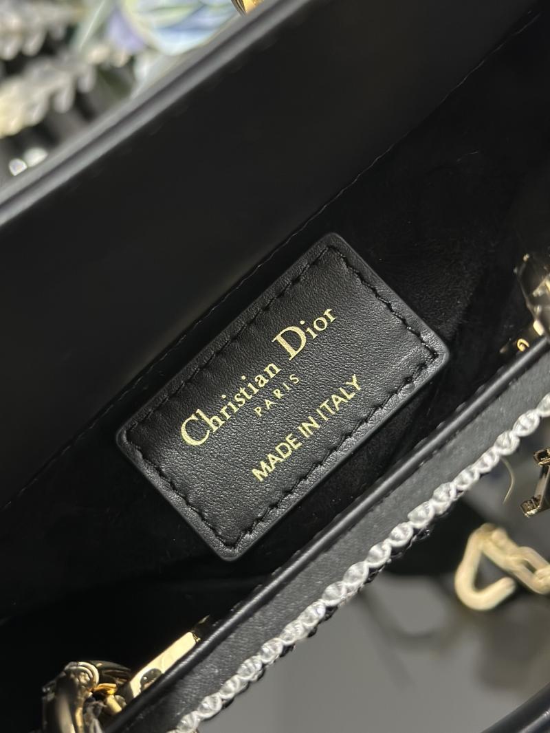 Lady D-Joy Micro Embroidered Bag Black S0910