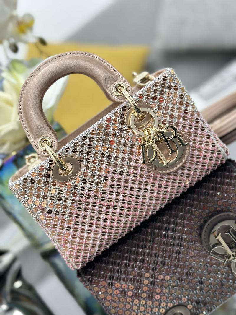Lady D-Joy Micro Embroidered Bag Pink S09101