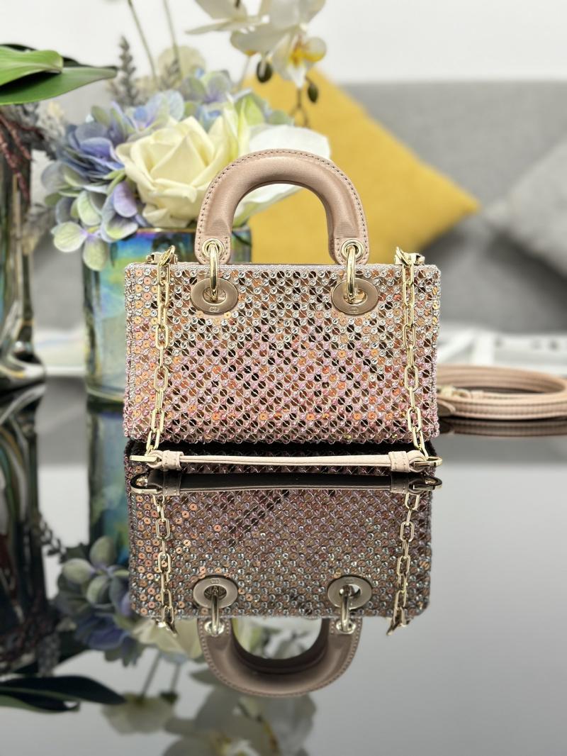Lady D-Joy Micro Embroidered Bag Pink S09101