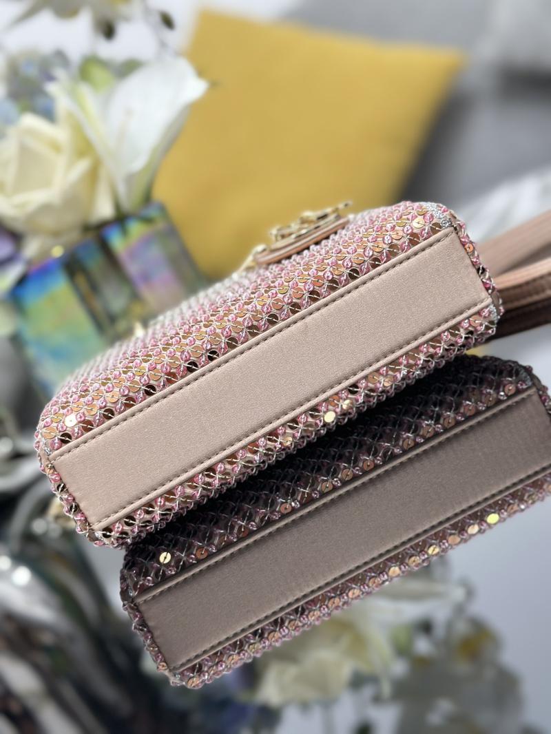Lady D-Joy Micro Embroidered Bag Pink S09101