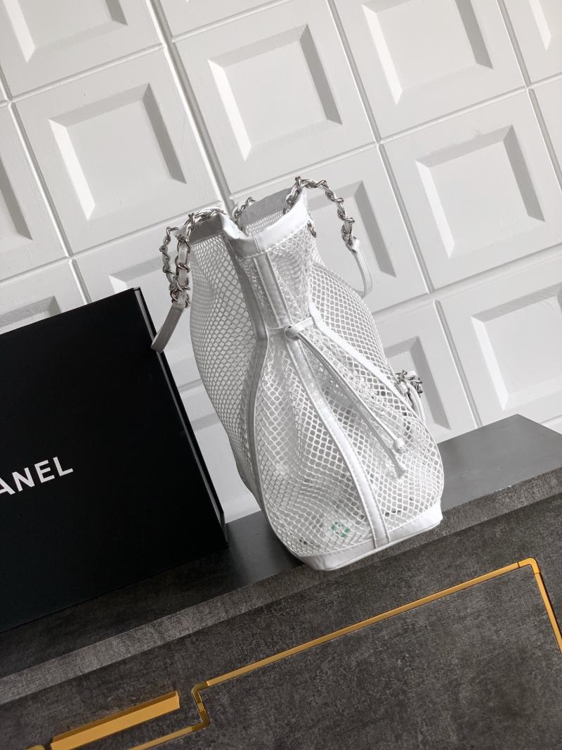 Large Chanel La Madrague Tote White A5994