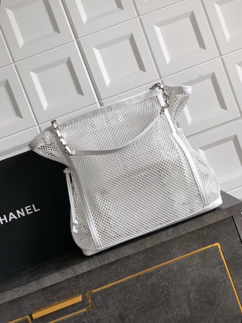 Large Chanel La Madrague Tote White A5994