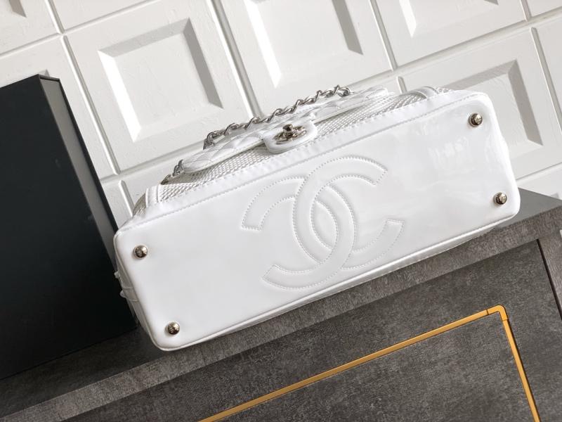 Large Chanel La Madrague Tote White A5994
