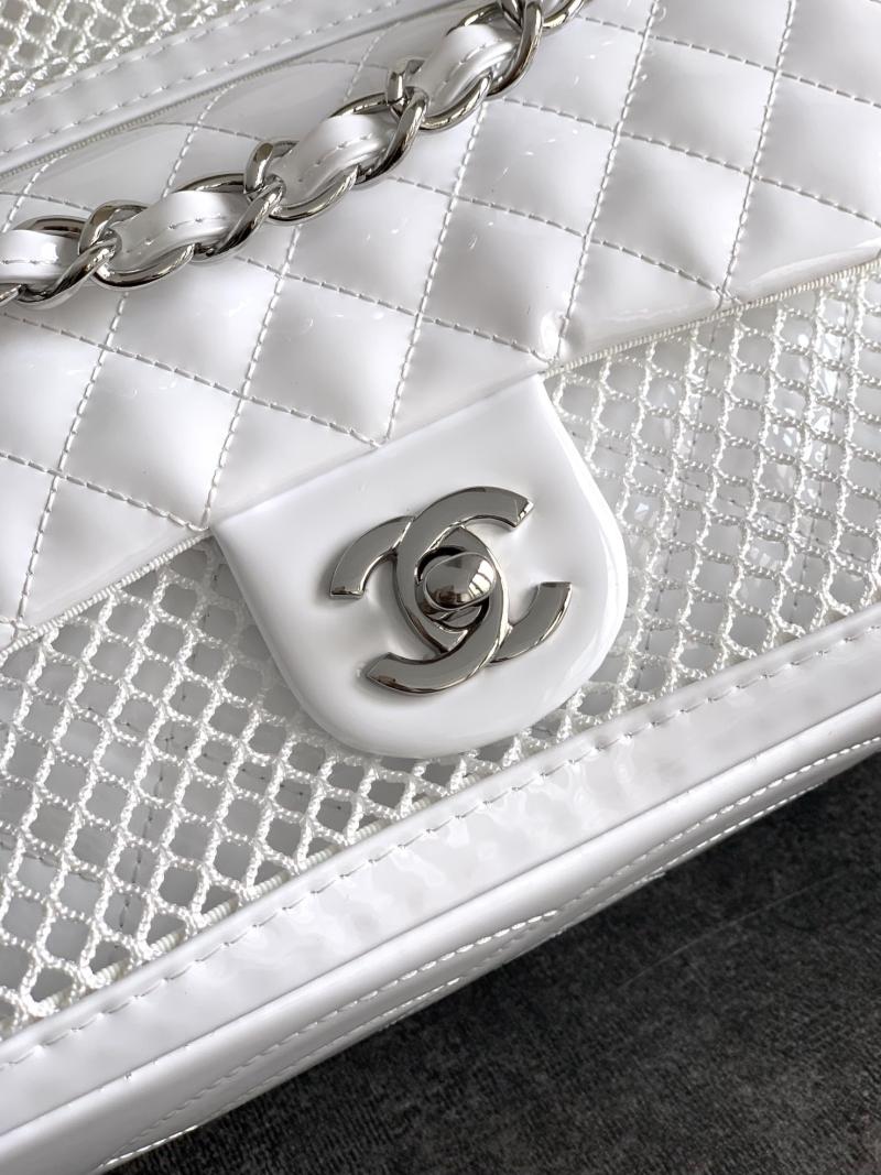 Large Chanel La Madrague Tote White A5994