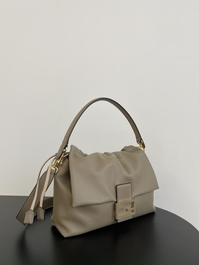 Large Fendi Mamma Baguette Grey 8BR834