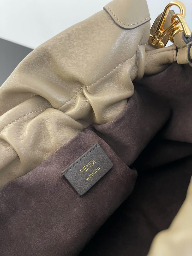 Large Fendi Mamma Baguette Grey 8BR834