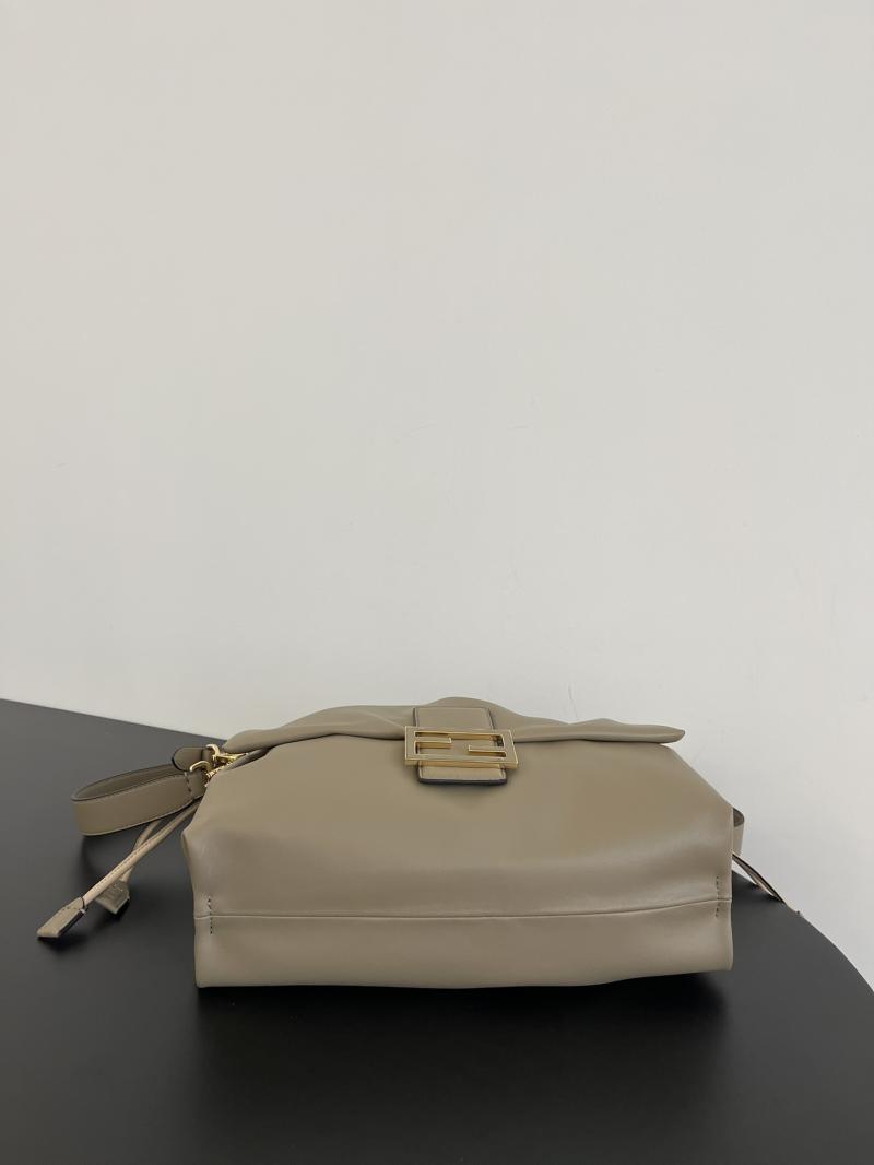 Large Fendi Mamma Baguette Grey 8BR834