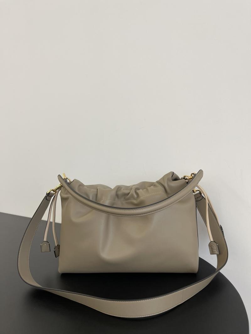 Large Fendi Mamma Baguette Grey 8BR834