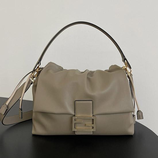 Large Fendi Mamma Baguette Grey 8BR834
