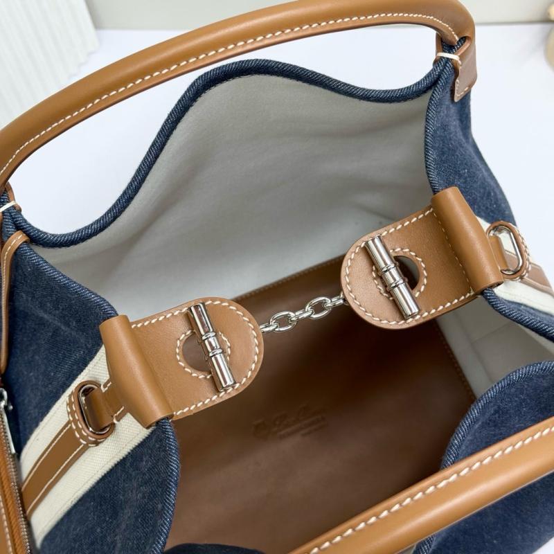 Loro Piana Denim Large Bale bag FAM9875