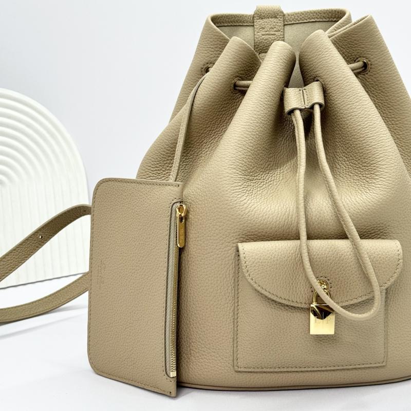 Loro Piana Extra Drawstring backpack L27 Beige FAP1404
