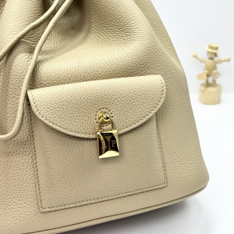 Loro Piana Extra Drawstring backpack L27 Beige FAP1404