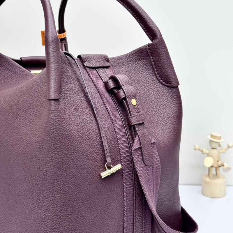 Loro Piana Large Bale bag Burgundy FAM9875