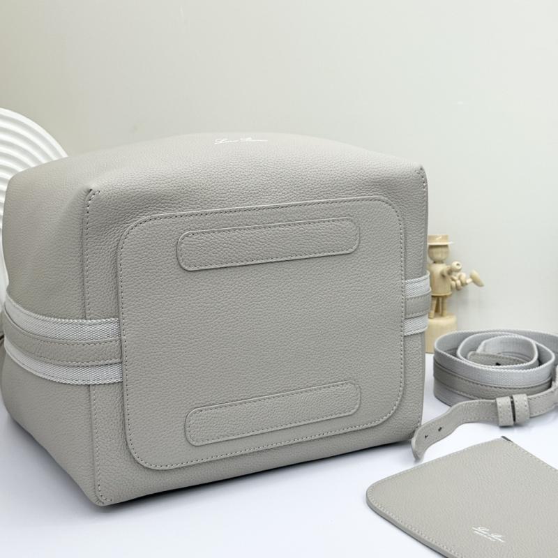 Loro Piana Large Bale bag Grey FAM9875
