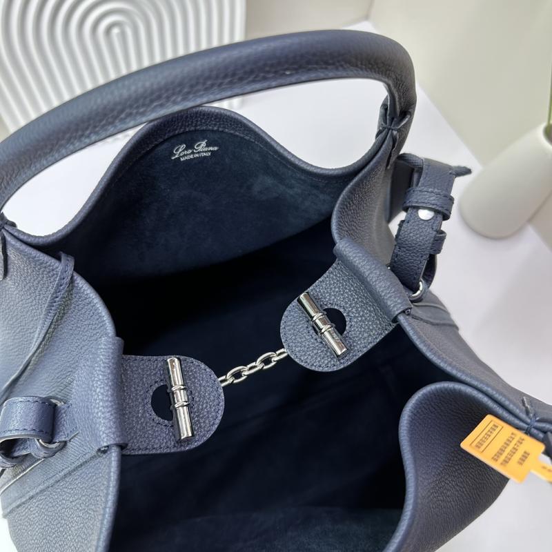 Loro Piana Large Bale bag Midnight Blue FAM9875