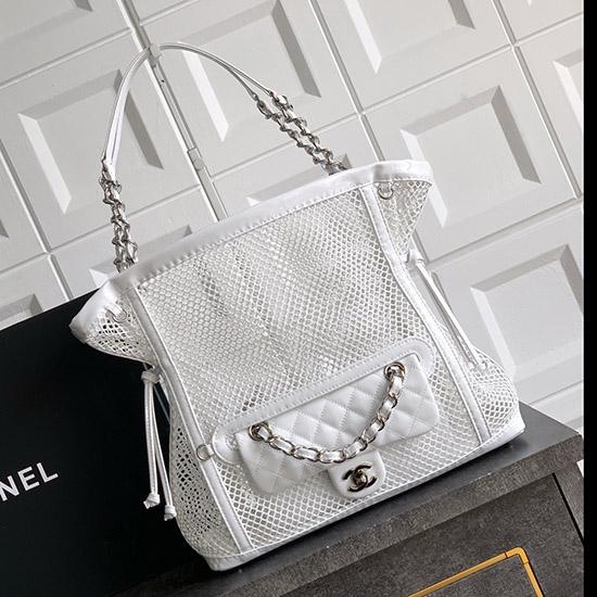 Medium Chanel La Madrague Tote White A5993
