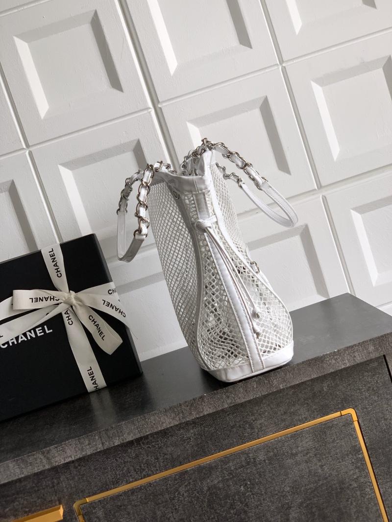 Small Chanel La Madrague Tote White A5992