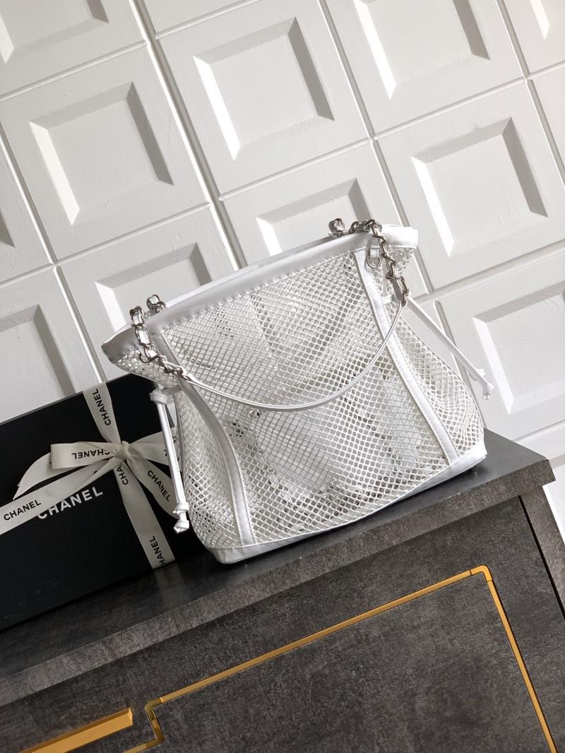 Small Chanel La Madrague Tote White A5992