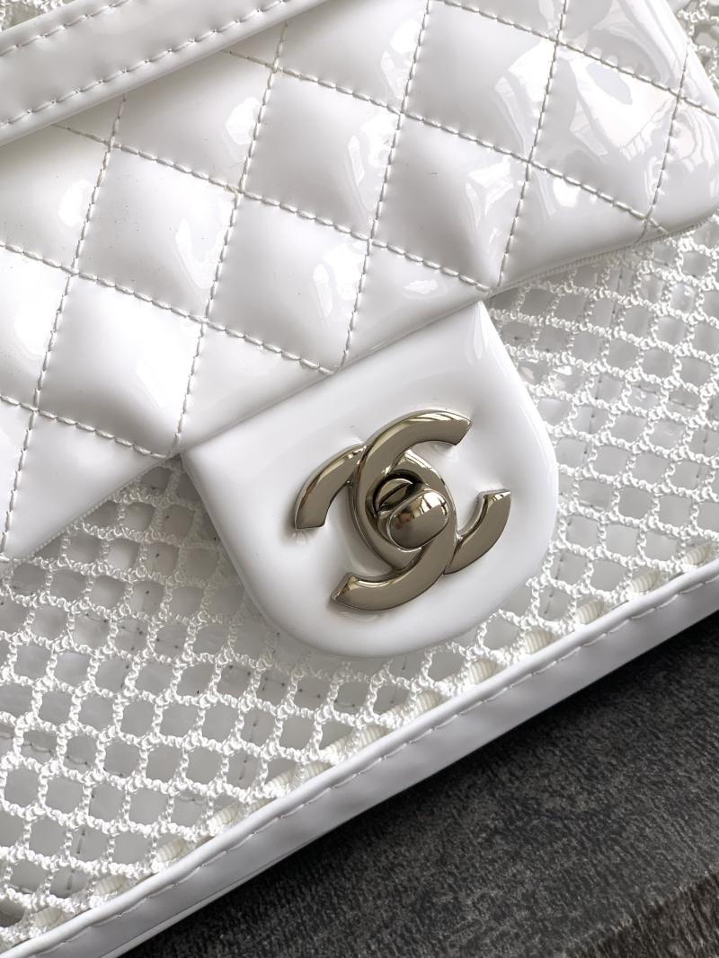 Small Chanel La Madrague Tote White A5992