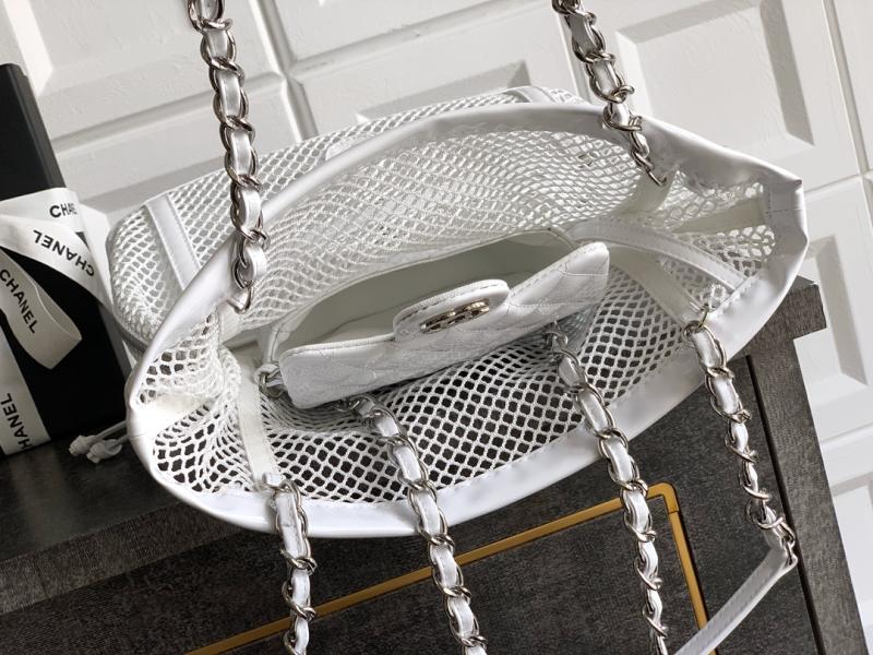 Small Chanel La Madrague Tote White A5992
