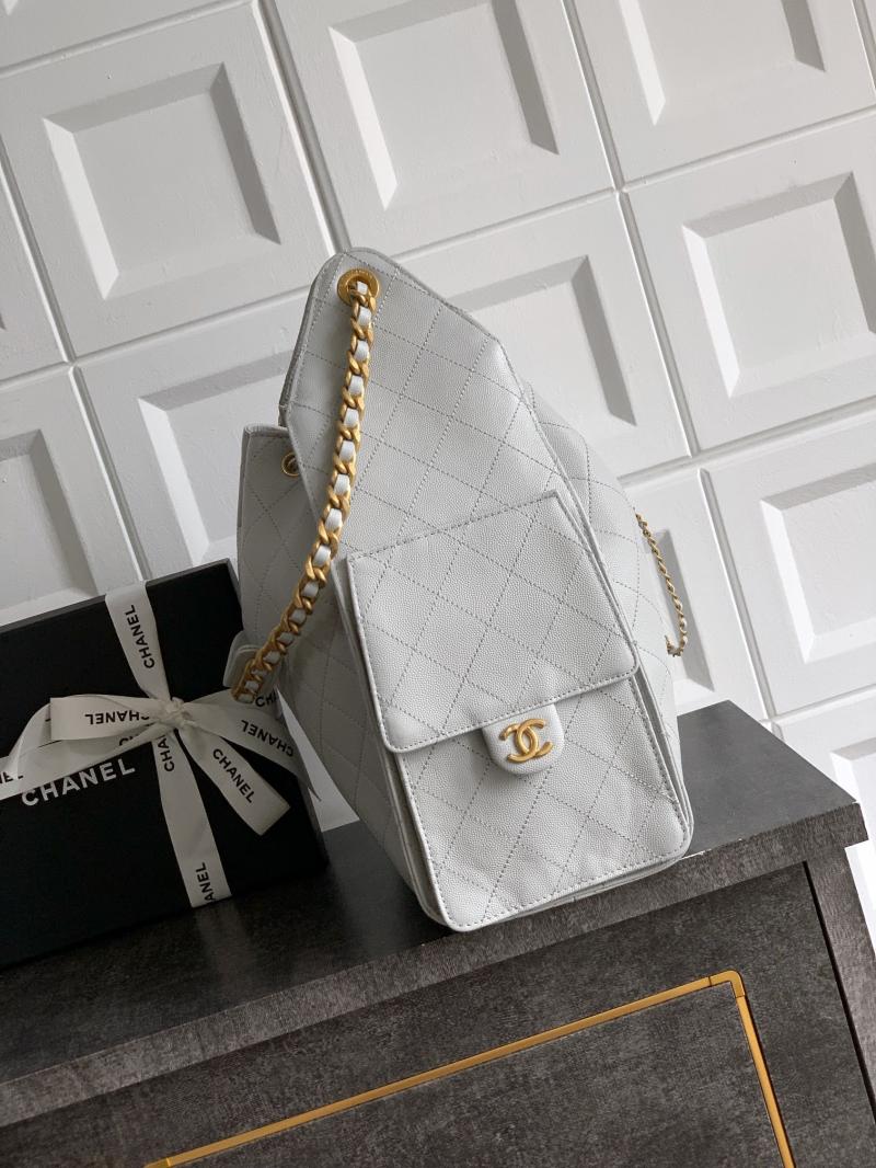 Chanel 25 Medium Handbag Light Grey AS5311