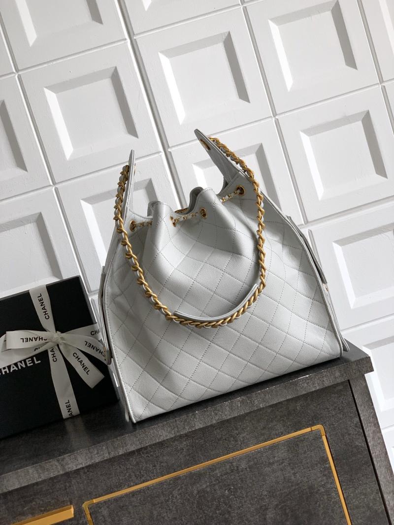 Chanel 25 Medium Handbag Light Grey AS5311