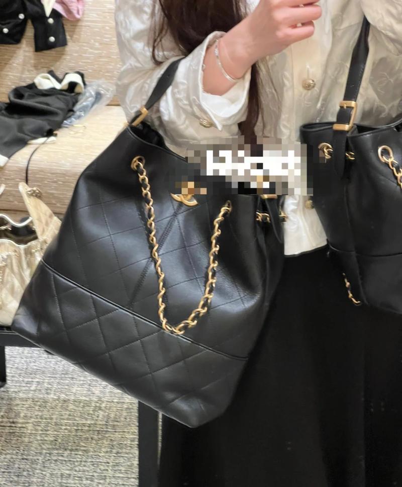 Chanel Calfskin Shopping Bag Black AS5635